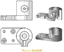 机械制图基础-84、局部剖视图